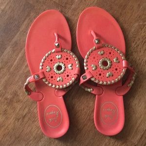 Jack Rogers Coral Jelly Sandals